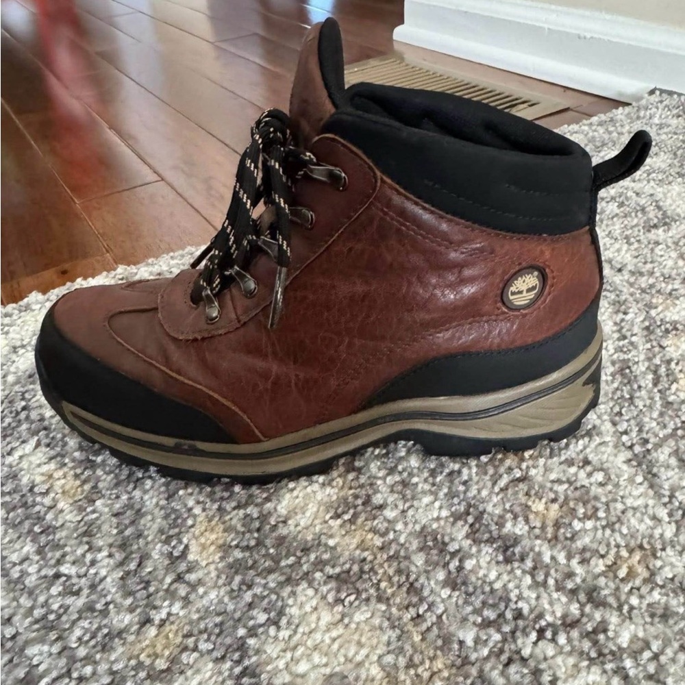 Timberland boys Dark Brown Leather Boots